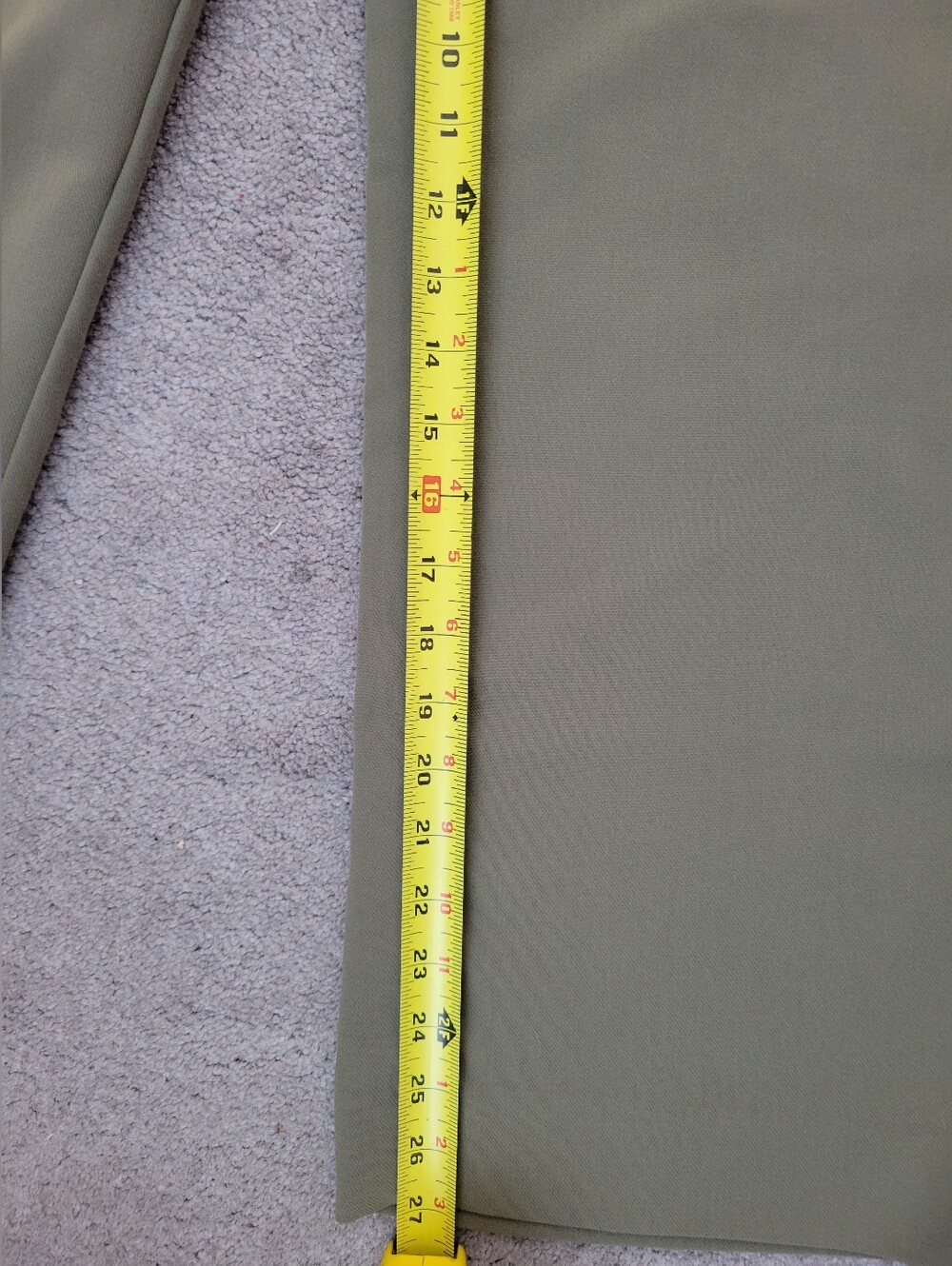 Abercrombie & Fitch Olive Green Wide Leg Pleated Pants Size 6S / 28 - Picture 7 of 7